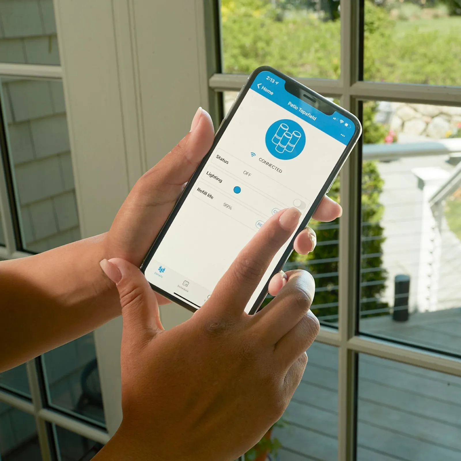 Controlling the Thermacell LIV 2.0 system from the LIV+ smartphone app